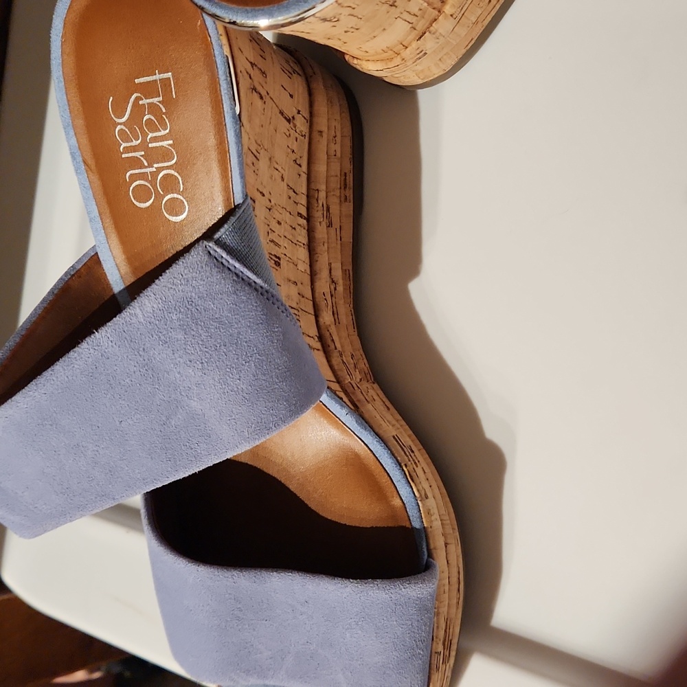 Franco Sarto Lavender Wedge Sandals